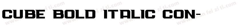 Cube Bold Italic Con字体转换